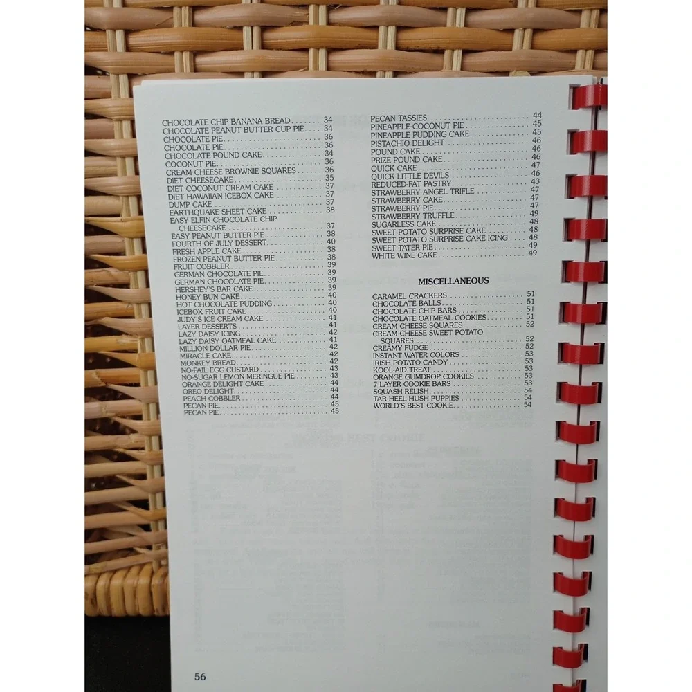 Bostic Baptist Church Cookbook Ellenboro, North Carolina‎ 2000 Spiral Vintage